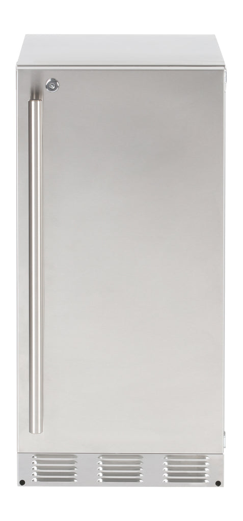 Sapphire Series 5, 15"W, Solid Door, Indoor, Stainless Steel, Commercial Refrigerator (SR15SS)