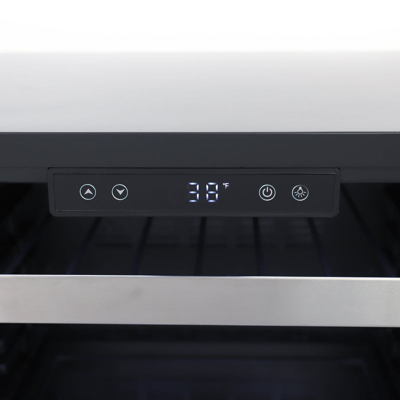 Sapphire Series 3, 24"W, Glass Door, Indoor-Outdoor, Panel Ready, ADA Height, Residential Refrigerator (SBC243SSPRADA)