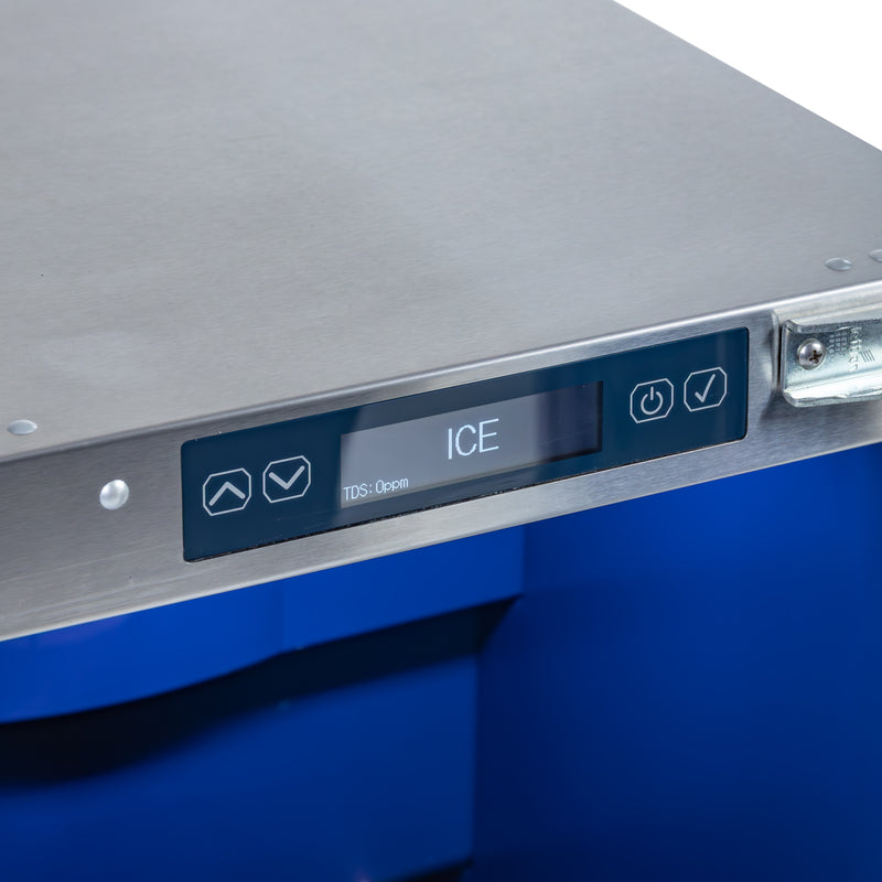 Sapphire Series 5, 15"W, Nugget Cube, Outdoor, Stainless Steel, Gravity Drain, Commercial Ice Maker (SNIM155OD)